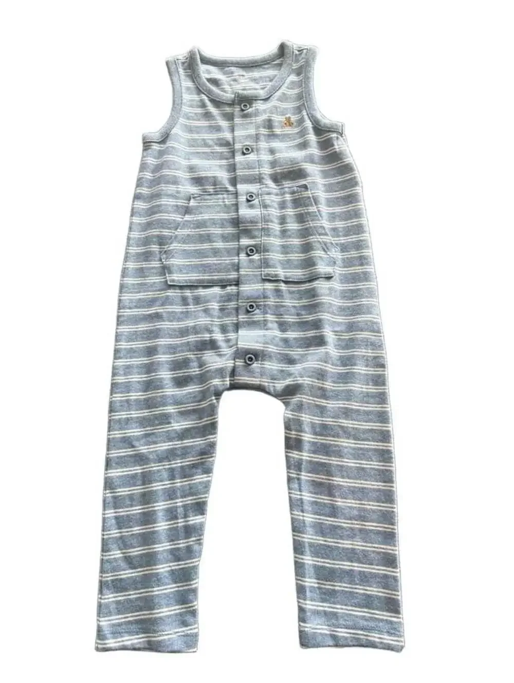 Baby Gap Blue Striped Tank Jumpsuit 1 pc NEW 18-24 months boys